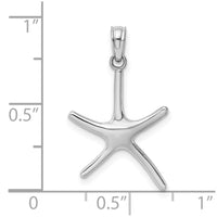 Load image into Gallery viewer, 14K White Gold Dancing Starfish Charm
