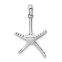 Load image into Gallery viewer, 14K White Gold Dancing Starfish Charm
