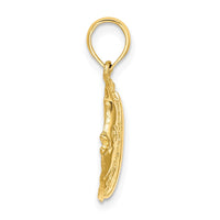 Load image into Gallery viewer, 14K Polished  Engraved Fish Charm
