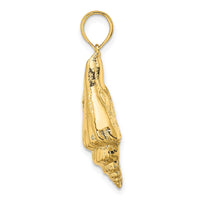 Load image into Gallery viewer, 14K Polished Elongated Shell Charm

