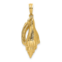 Load image into Gallery viewer, 14K Polished Elongated Shell Charm

