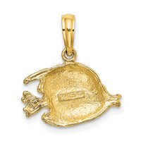 Load image into Gallery viewer, 14K Polished Engraved Fish Charm
