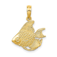 Load image into Gallery viewer, 14K Textured Fish Charm
