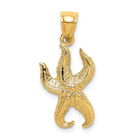 Load image into Gallery viewer, 14K Textured Starfish Charm
