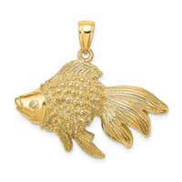 Load image into Gallery viewer, 14K 2-D &amp; Engraved Striped Fish Charm
