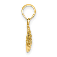 Load image into Gallery viewer, 14K 2-D  Engraved Striped Fish Charm
