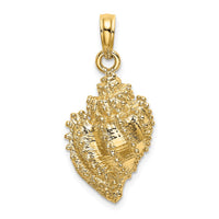 Load image into Gallery viewer, 14K Textured Conch Shell Charm
