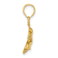 Load image into Gallery viewer, 14K Polished /Engraved Dolphins Charm
