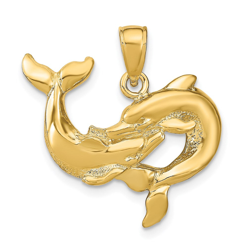 14k Dolphins Pendant