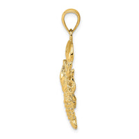 Load image into Gallery viewer, 14K Textured Maine Lobster Charm
