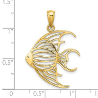 Load image into Gallery viewer, 14K Cut-Out Angelfish Charm

