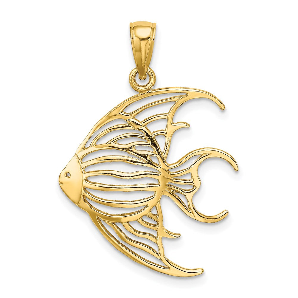 14K Cut-Out Angelfish Charm