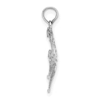 Load image into Gallery viewer, 14K White Gold Cut-Out Angelfish Charm
