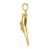 Load image into Gallery viewer, 14K 3-D Scuba Flipper Charm
