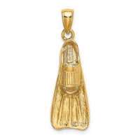 Load image into Gallery viewer, 14K 3-D Scuba Flipper Charm
