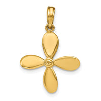 Load image into Gallery viewer, 14K 3-D w/ 4 Blades Propeller Charm
