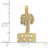 Load image into Gallery viewer, 14K SOUTH BEACH Under Palm Tree Charm
