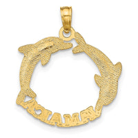 Load image into Gallery viewer, 14K JAMAICA w/Dolphins Charm
