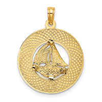 Load image into Gallery viewer, 14K SANIBEL w/Sailboat Circle Charm
