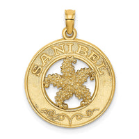 Load image into Gallery viewer, 14K SANIBEL w/Starfish Circle Charm
