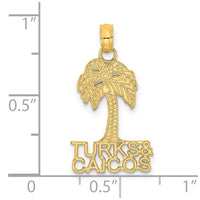 Load image into Gallery viewer, 14K TURKS AND CAICOS Palm Tree Charm
