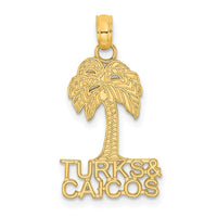 Load image into Gallery viewer, 14K TURKS AND CAICOS Palm Tree Charm
