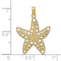 Load image into Gallery viewer, 14K Cut-Out Starfish Charm
