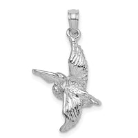 Load image into Gallery viewer, 14K White Gold 3-D Pelican Flying Charm
