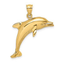 Load image into Gallery viewer, 14K Polished Jumping Dolphin Charm
