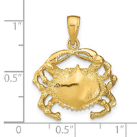 Load image into Gallery viewer, 14k Crab Pendant

