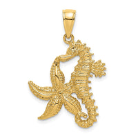 Load image into Gallery viewer, 14K Starfish and Seahorse Charm
