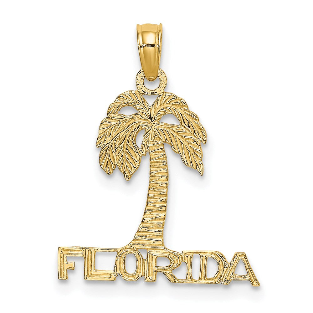 14K FLORIDA Palm Tree Charm