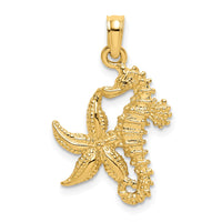 Load image into Gallery viewer, 14K Starfish and Seahorse Charm
