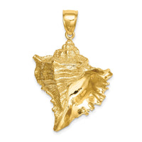 Load image into Gallery viewer, 14K Texture 2-D Conch Shell Charm

