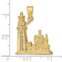 Load image into Gallery viewer, 14k 3D Cape Cod Lighthouse Pendant

