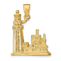 Load image into Gallery viewer, 14k 3D Cape Cod Lighthouse Pendant
