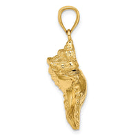 Load image into Gallery viewer, 14K Textured Conch Shell Charm
