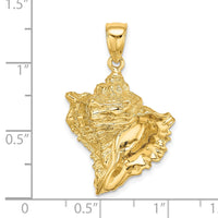 Load image into Gallery viewer, 14K Textured Conch Shell Charm
