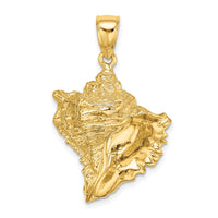 Load image into Gallery viewer, 14K Textured Conch Shell Charm
