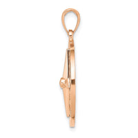 Load image into Gallery viewer, 14K Rose Gold Nautical Compass Pendant
