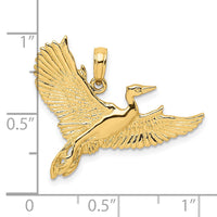 Load image into Gallery viewer, 14K Flying Heron Bird Charm
