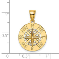 Load image into Gallery viewer, 14K Nautical Compass Charm
