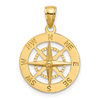Load image into Gallery viewer, 14K Nautical Compass Charm
