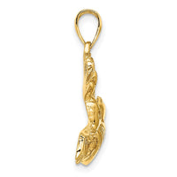 Load image into Gallery viewer, 14K 2-D Polished /Textured Lion Fish Charm
