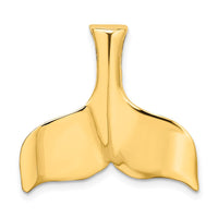 Load image into Gallery viewer, 14K 3-D Polished Whale Tail Charm
