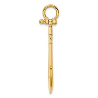 Load image into Gallery viewer, 14K 3-D Polished Large Anchor Charm
