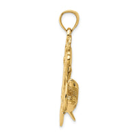 Load image into Gallery viewer, 14K 2-D Anchor with Shark Charm
