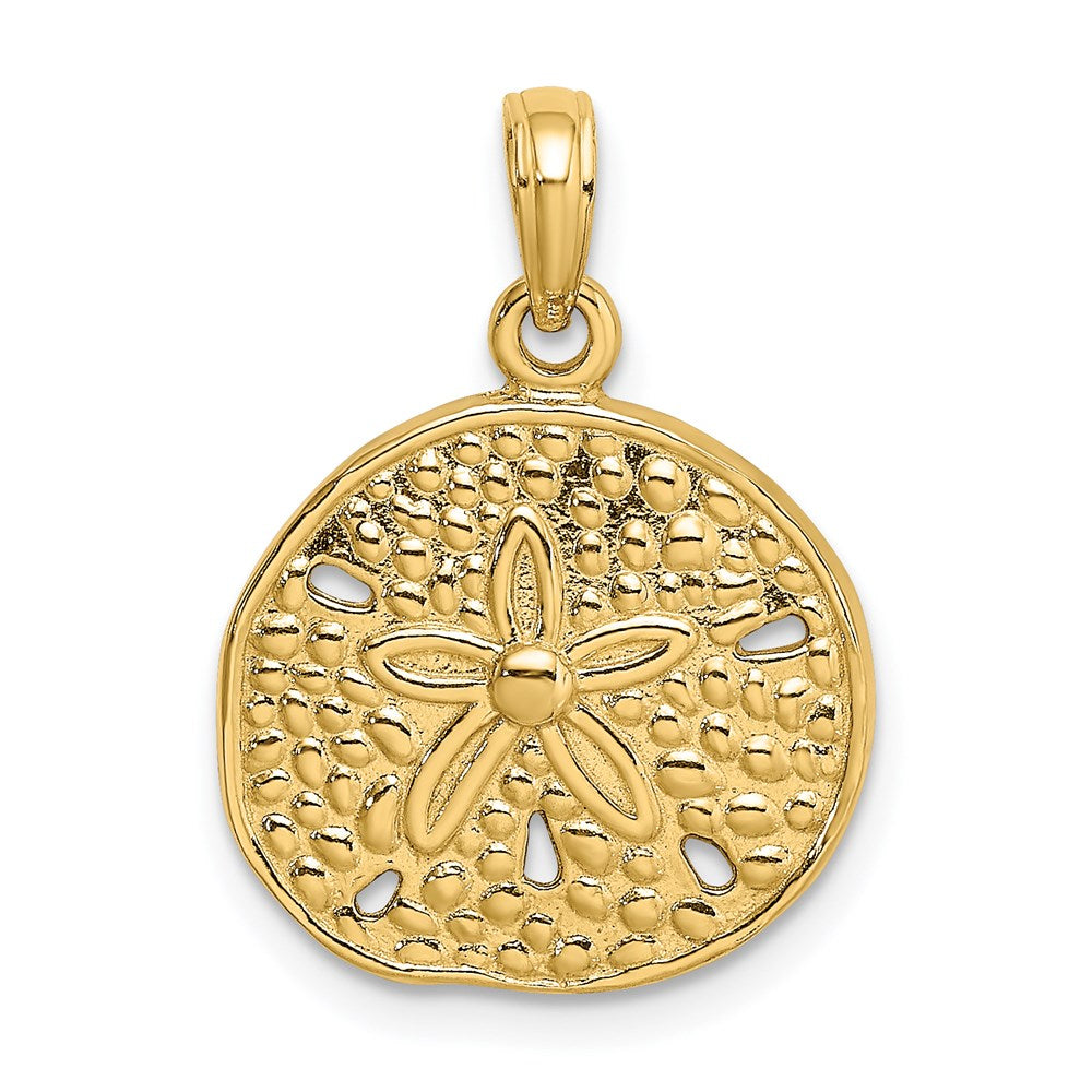 14K Cut-Out Sand Dollar Charm
