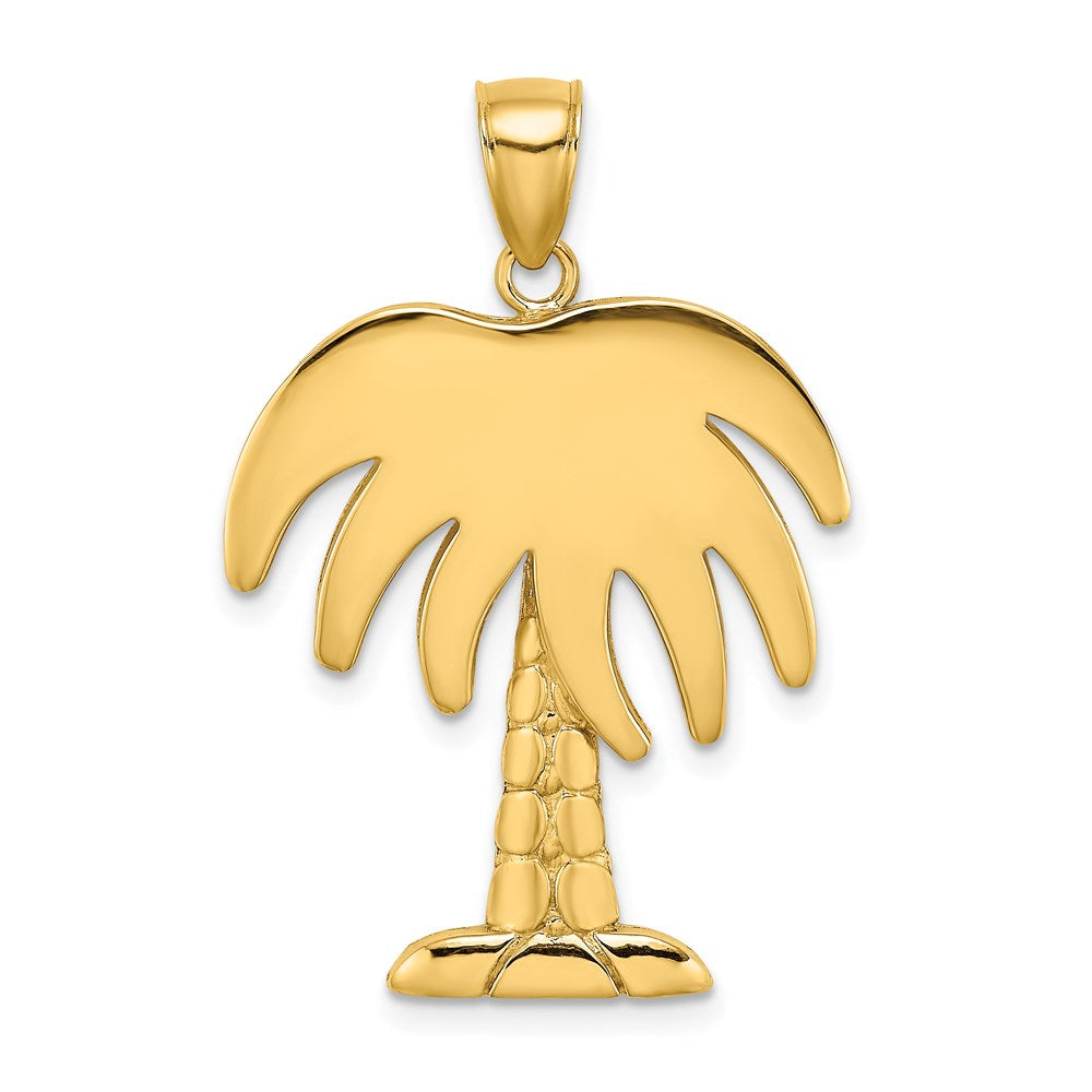 14K Large Charleston Palm Tree Charm