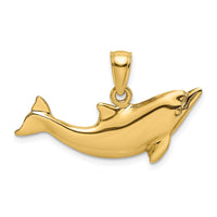 Load image into Gallery viewer, 14K Polished Dolphin Charm
